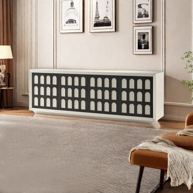 moonlight design French style solid wood frame TV stand Wayfair